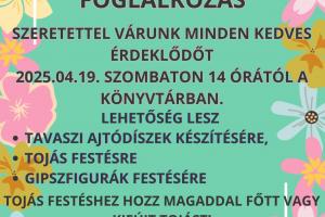 Kézműves foglalkozás