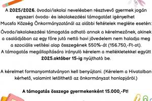 Iskolakezdési támogatás